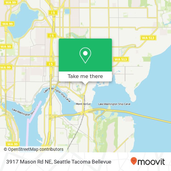 Mapa de 3917 Mason Rd NE, Seattle, WA 98195