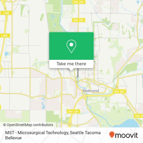 Mapa de MST - Microsurgical Technology, 8415 154th Ave NE