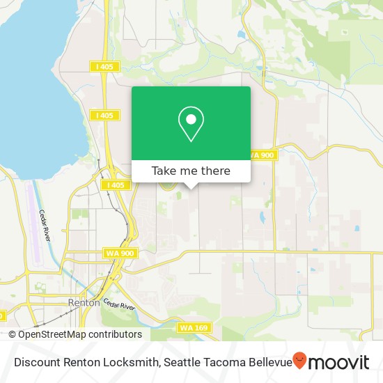 Mapa de Discount Renton Locksmith, 951 Lynnwood Ave NE