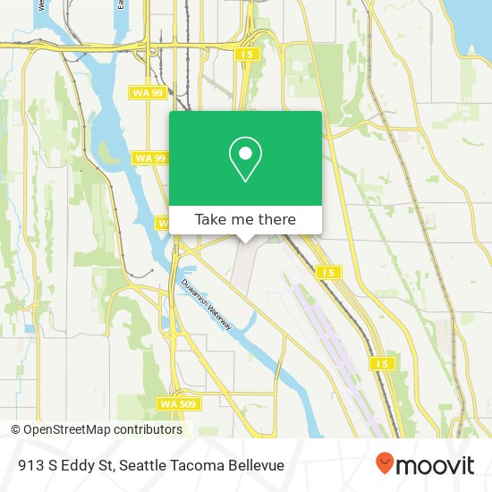 Mapa de 913 S Eddy St, Seattle, WA 98108
