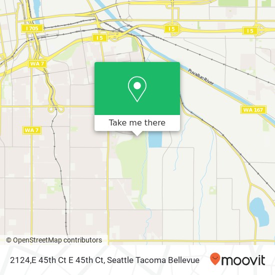 Mapa de 2124,E 45th Ct E 45th Ct, Tacoma, WA 98404