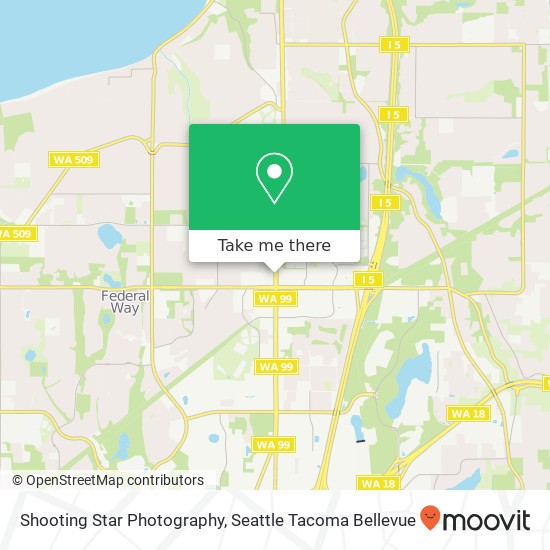 Mapa de Shooting Star Photography, Federal Way, WA 98003