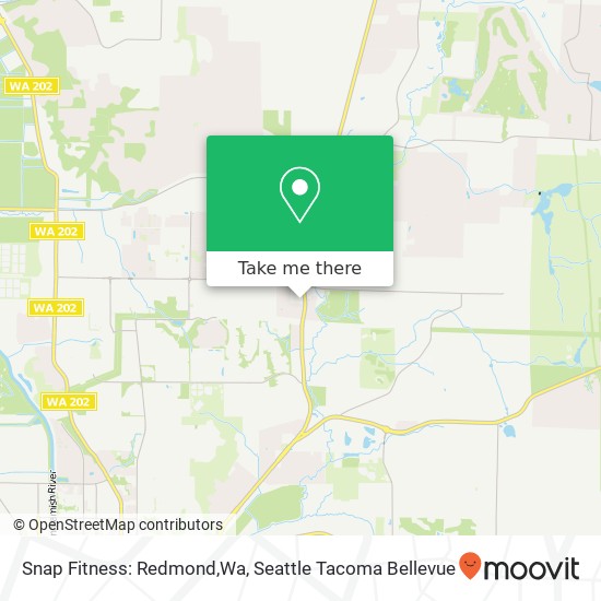 Mapa de Snap Fitness: Redmond,Wa, 11435 Avondale Rd NE