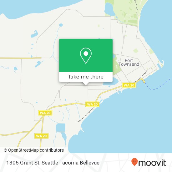 Mapa de 1305 Grant St, Port Townsend, WA 98368