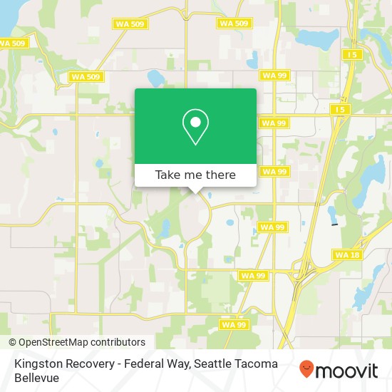 Kingston Recovery - Federal Way, 33305 1st Way S map