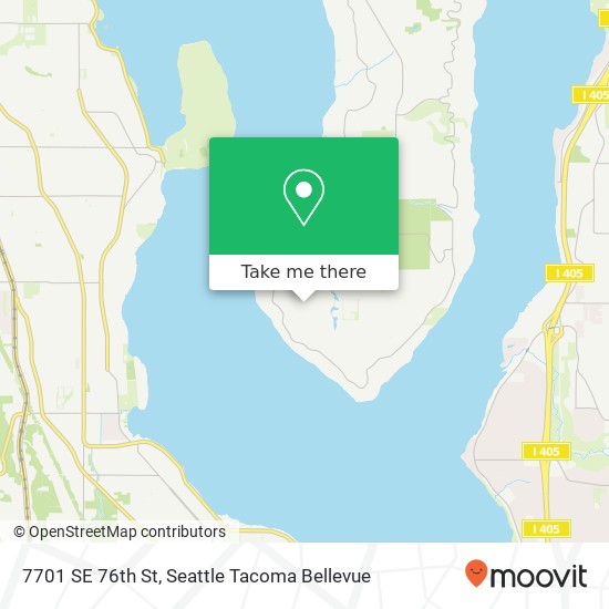 7701 SE 76th St, Mercer Island, WA 98040 map