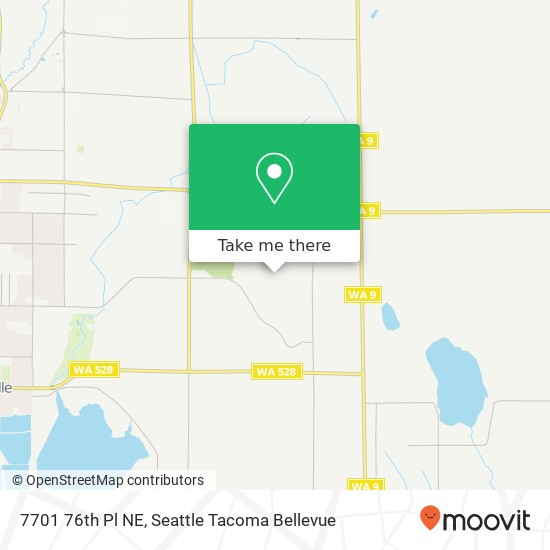 Mapa de 7701 76th Pl NE, Marysville, WA 98270