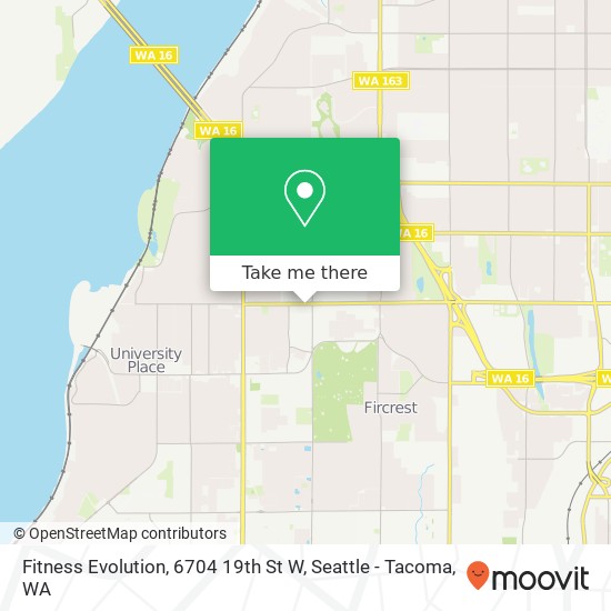 Fitness Evolution, 6704 19th St W map