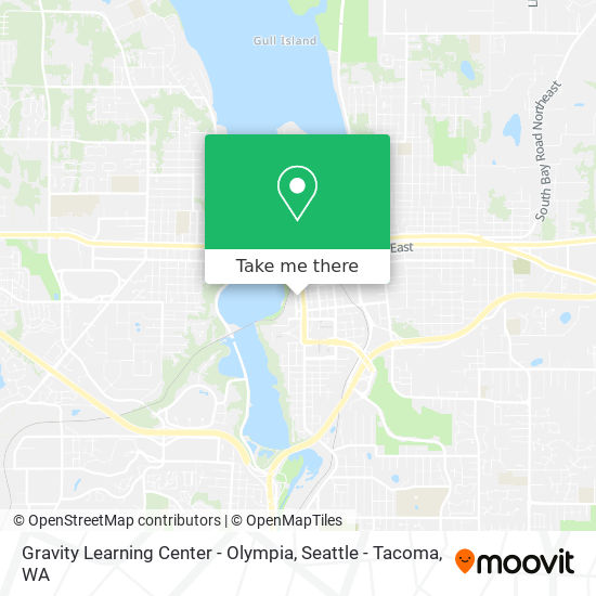 Gravity Learning Center - Olympia map