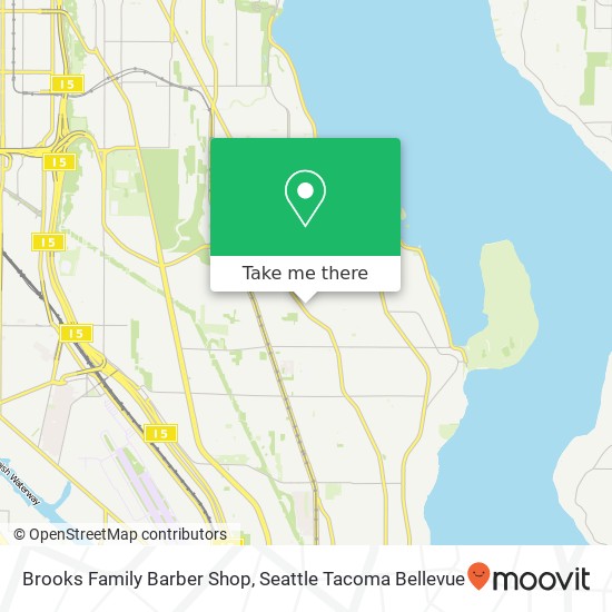 Mapa de Brooks Family Barber Shop, 5222 Rainier Ave S