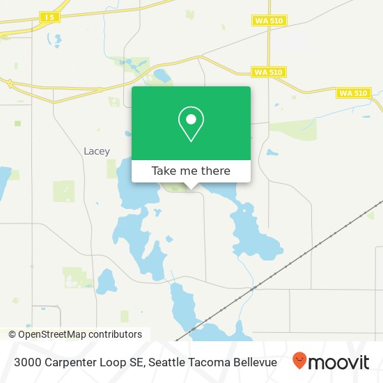 Mapa de 3000 Carpenter Loop SE, Lacey, WA 98503