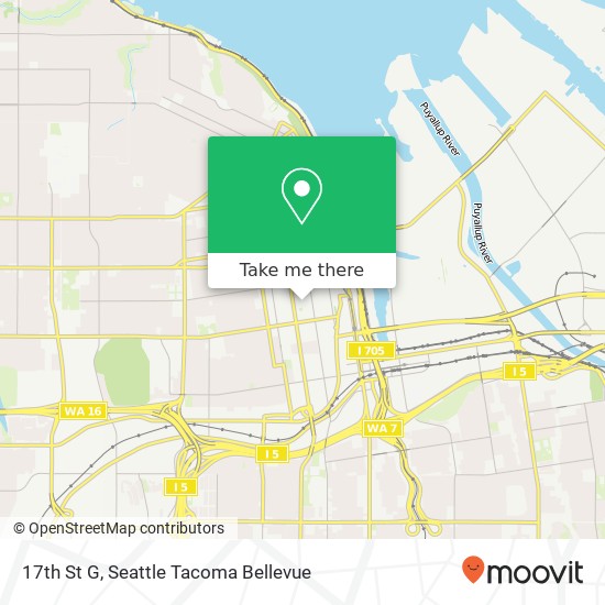 17th St G, Tacoma, WA 98405 map