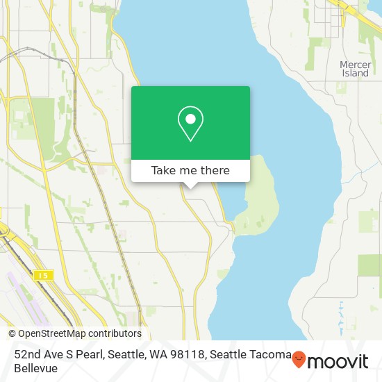 52nd Ave S Pearl, Seattle, WA 98118 map