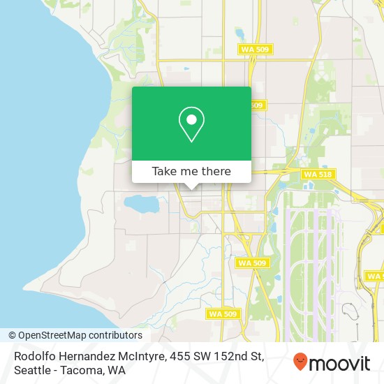 Mapa de Rodolfo Hernandez McIntyre, 455 SW 152nd St