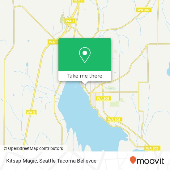 Mapa de Kitsap Magic