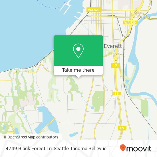 4749 Black Forest Ln, Everett, WA 98203 map