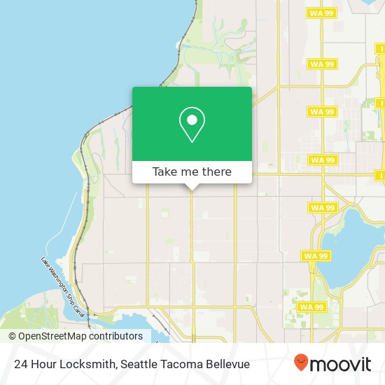 Mapa de 24 Hour Locksmith, 8022 15th Ave NW