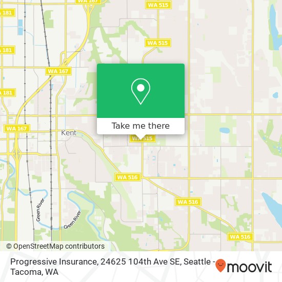 Mapa de Progressive Insurance, 24625 104th Ave SE
