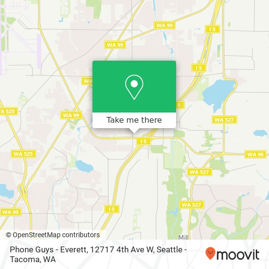 Mapa de Phone Guys - Everett, 12717 4th Ave W