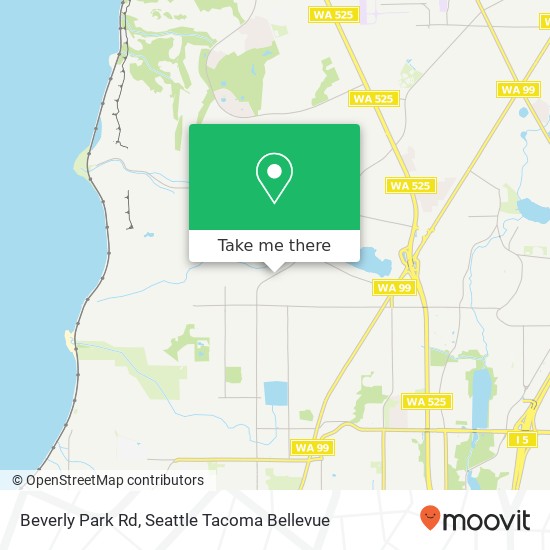 Mapa de Beverly Park Rd, Edmonds, WA 98026