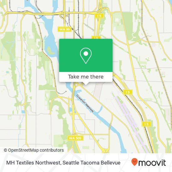 MH Textiles Northwest, 6541 5th Pl S map