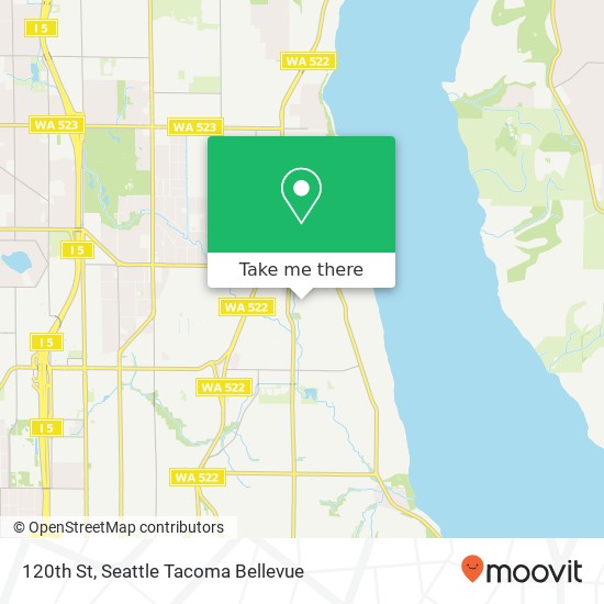 Mapa de 120th St, Seattle, WA 98125