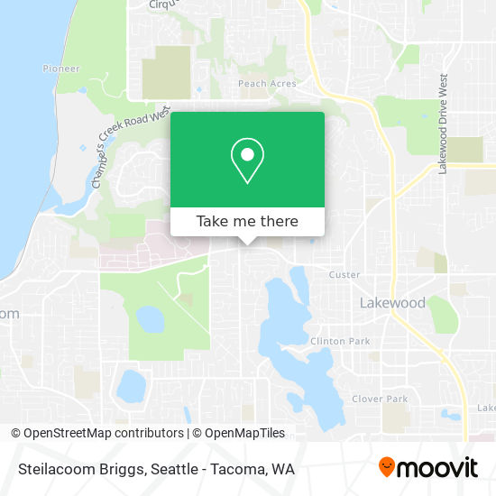 Mapa de Steilacoom Briggs