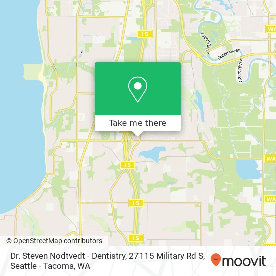 Dr. Steven Nodtvedt - Dentistry, 27115 Military Rd S map