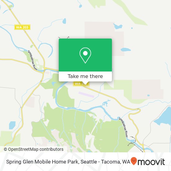 Spring Glen Mobile Home Park map