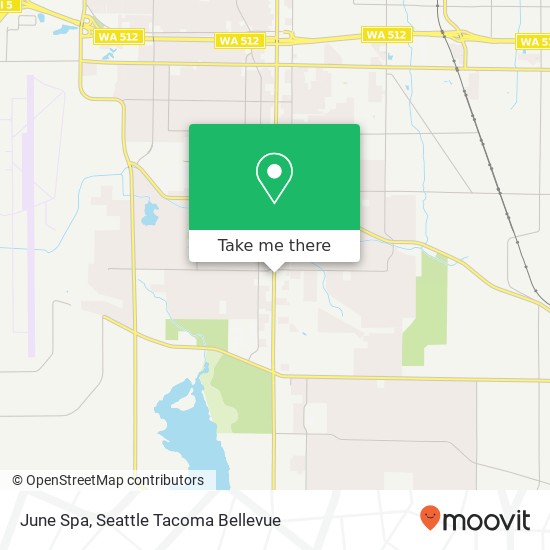 Mapa de June Spa, 13923 Pacific Ave S