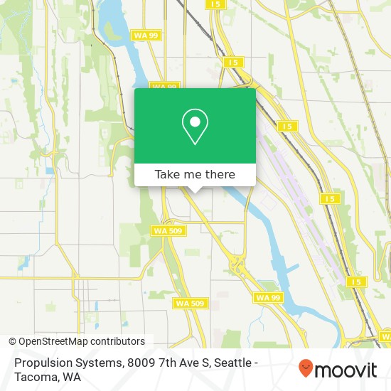 Mapa de Propulsion Systems, 8009 7th Ave S