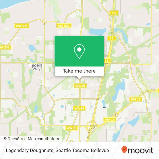 Mapa de Legendary Doughnuts, 32709 Pacific Hwy S