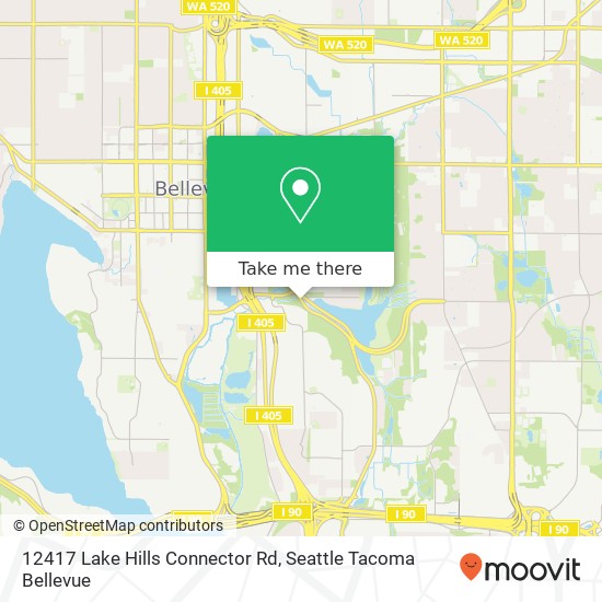 Mapa de 12417 Lake Hills Connector Rd, Bellevue, WA 98005