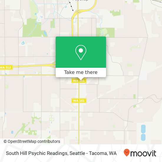 Mapa de South Hill Psychic Readings