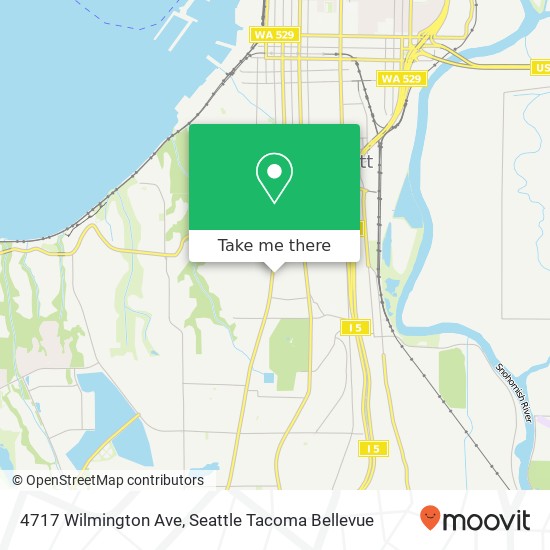 Mapa de 4717 Wilmington Ave, Everett, WA 98203