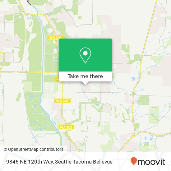 Mapa de 9846 NE 120th Way, Redmond, WA 98052