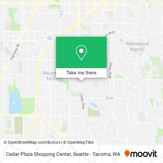 Cedar Plaza Shopping Center map