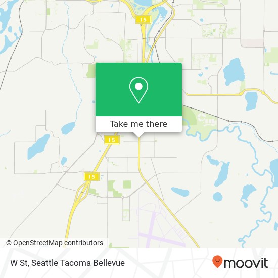 Mapa de W St, Tumwater, WA 98501