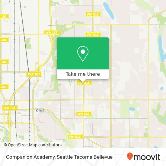 Mapa de Companion Academy, 23401 104th Ave SE