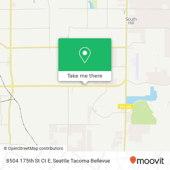 Mapa de 8504 175th St Ct E, Puyallup, WA 98375