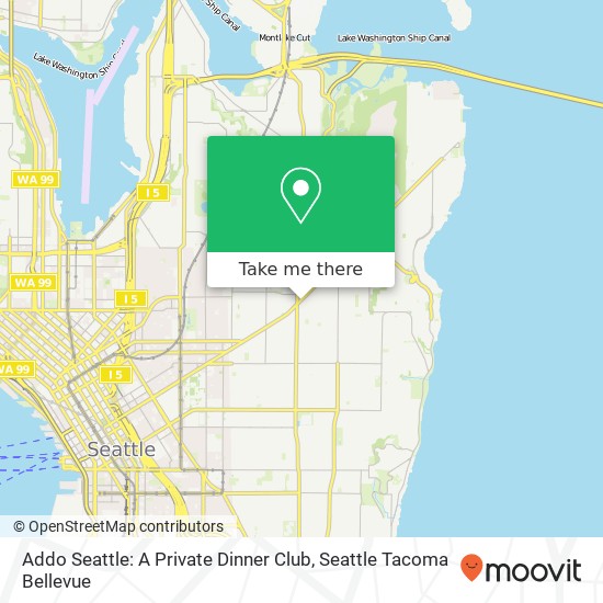 Addo Seattle: A Private Dinner Club, 2319 E Madison St map