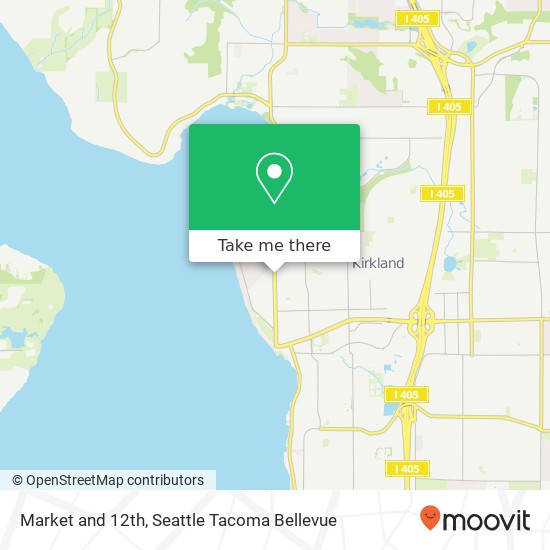 Mapa de Market and 12th, Kirkland, WA 98033