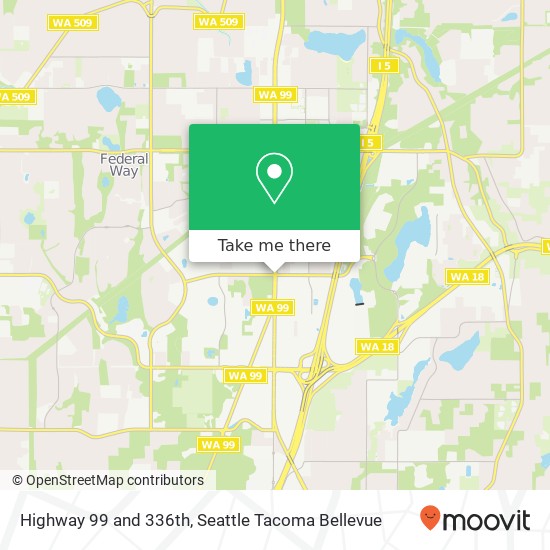 Mapa de Highway 99 and 336th, Federal Way, WA 98003