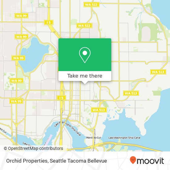 Mapa de Orchid Properties, 5218 17th Ave NE