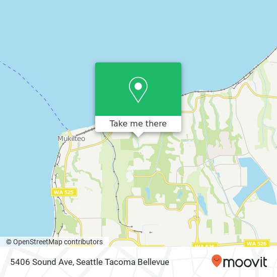 Mapa de 5406 Sound Ave, Everett, WA 98203