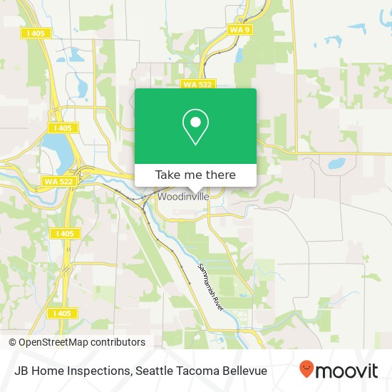 Mapa de JB Home Inspections, NE 175th St