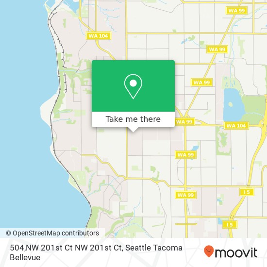 Mapa de 504,NW 201st Ct NW 201st Ct, Shoreline, WA 98177