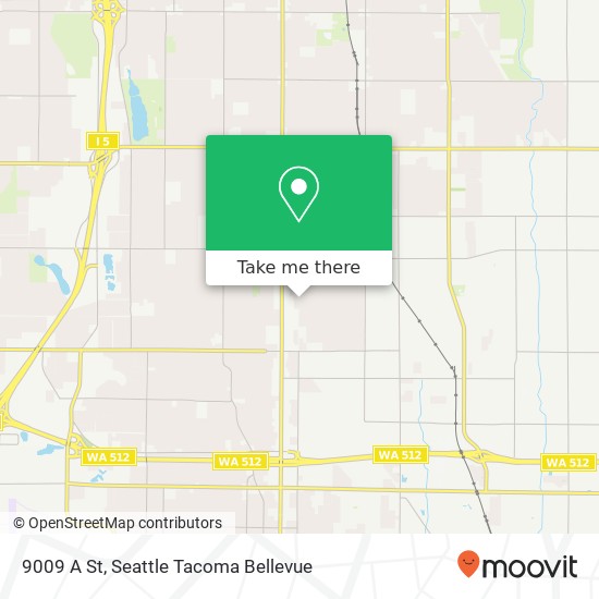 Mapa de 9009 A St, Tacoma, WA 98444