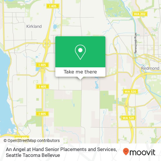 Mapa de An Angel at Hand Senior Placements and Services, 6513 132nd Ave NE