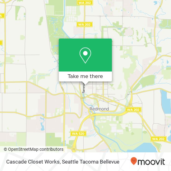 Mapa de Cascade Closet Works